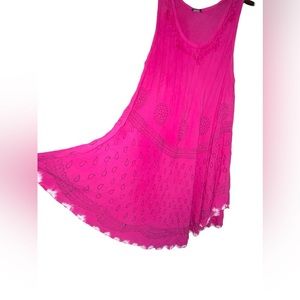 Women’s bathing suit cover up by PAM free size 100% cotton